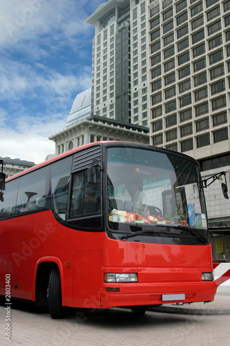 red tourist bus (with clipping paths) © roza