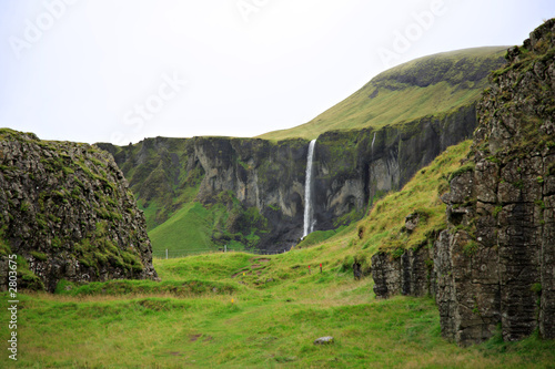 dverghamrar and waterfall