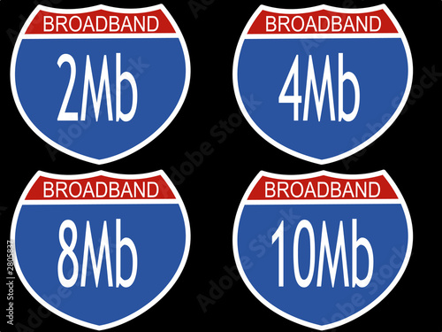 interstate signs with download speeds