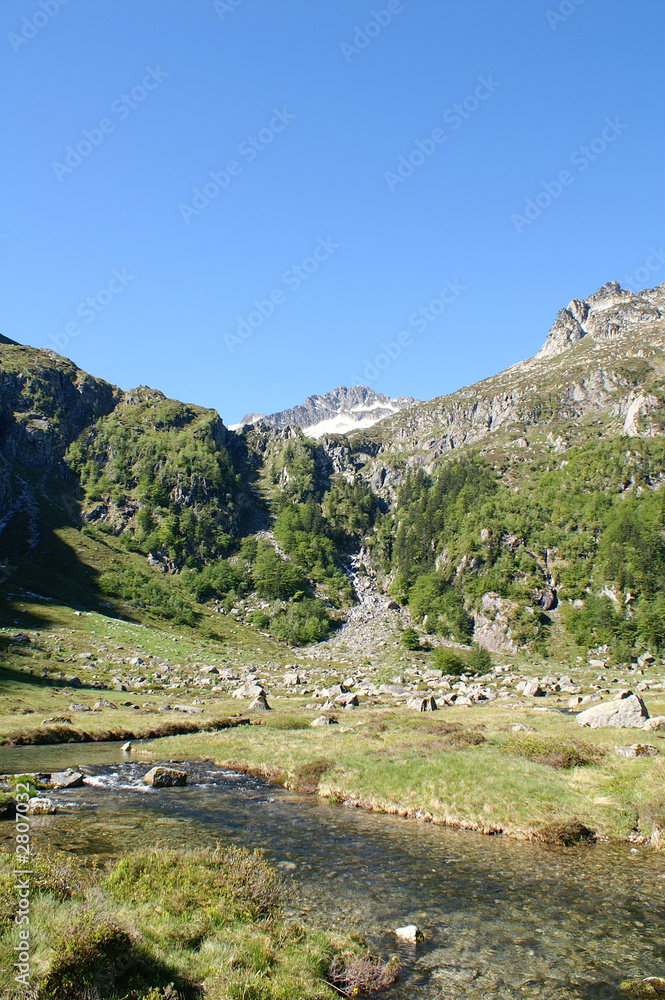 Naklejka premium montagne