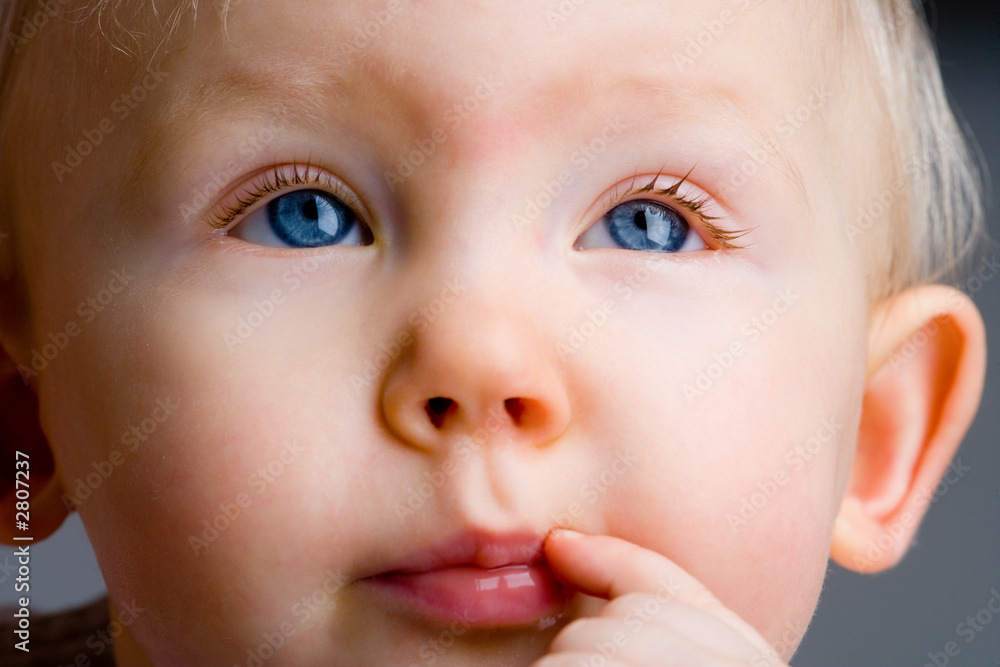 thoughtful baby