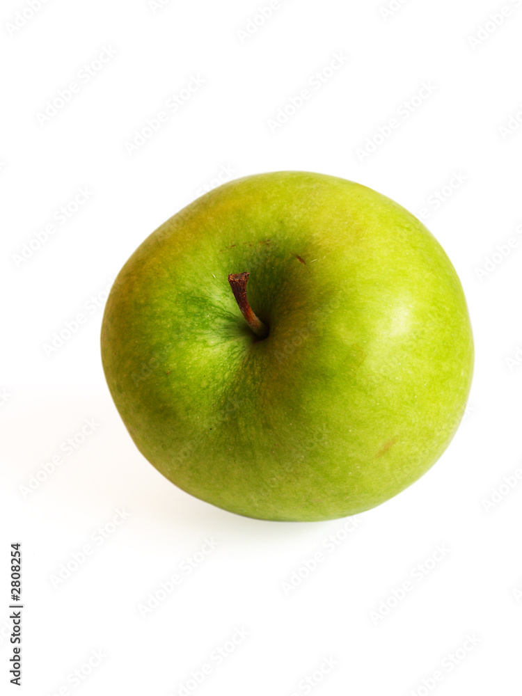 apple on a white