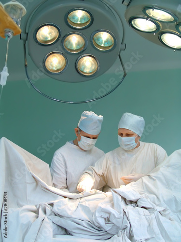 two physicians, woman and man