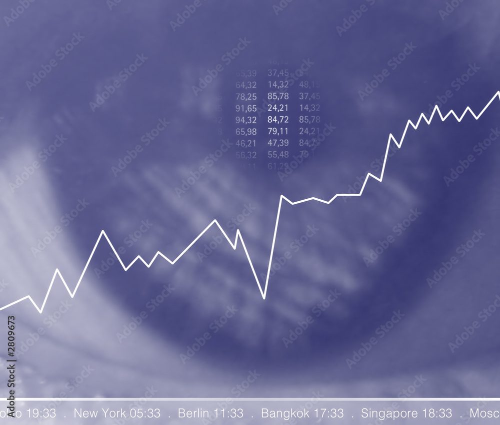 Naklejka premium stock market