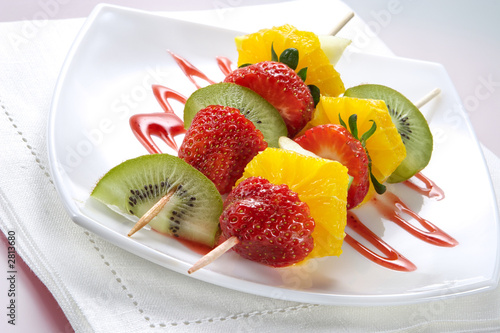 fruit allsorts on skewers