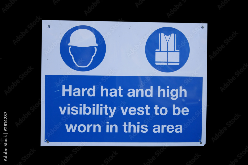 construction site safety sign