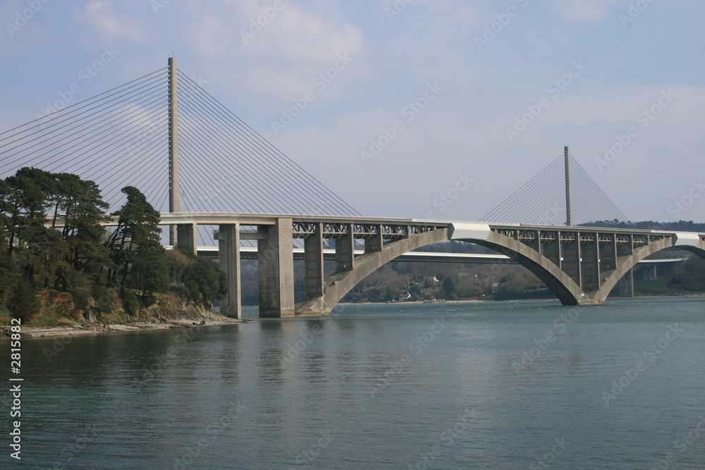 Fototapeta premium pont albert louppe et pont de l'iroise