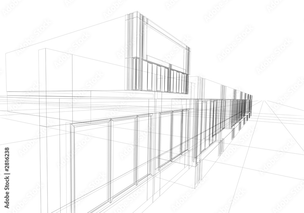 wireframe abstract