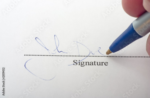 sign on dotted line