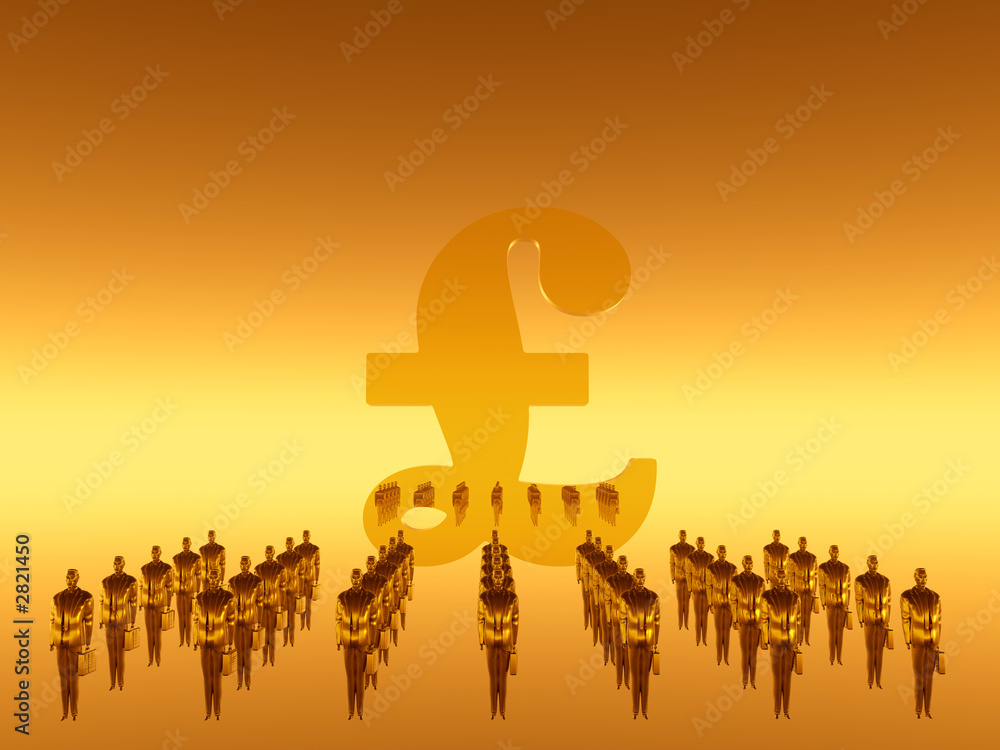 Fototapeta premium your financial work team, pound