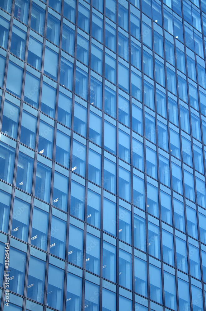 windows of a skyscraper - working day
