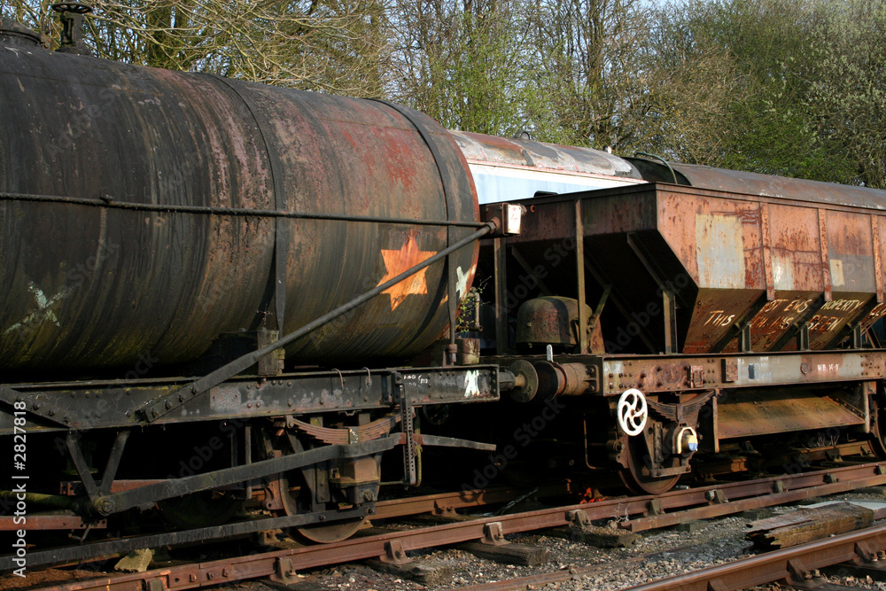 Naklejka premium derelict trains 2