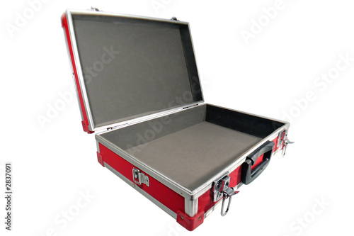 Konstfotografi valise sécurité rouge