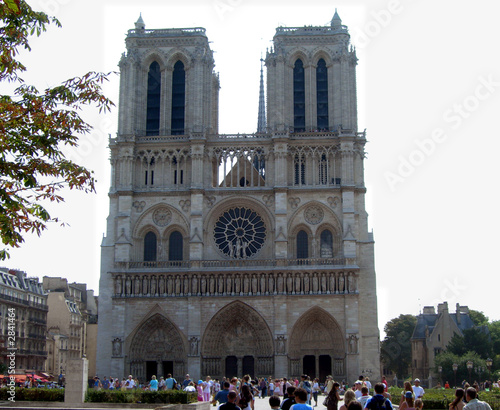 front view of notre dame