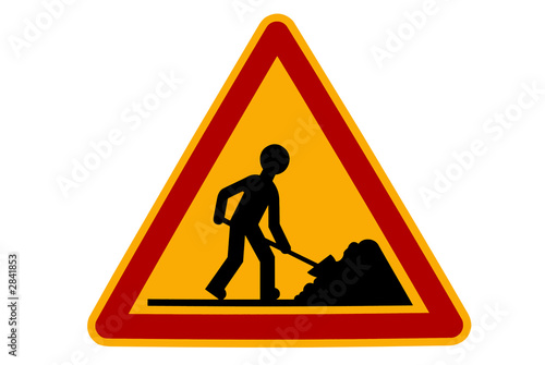 panneau temporaire de travaux
