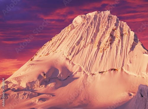 beautiful peak alpamayo photo