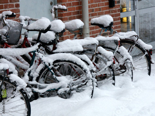 le biciclette e la neve