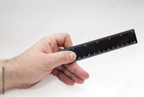 hand with ruler