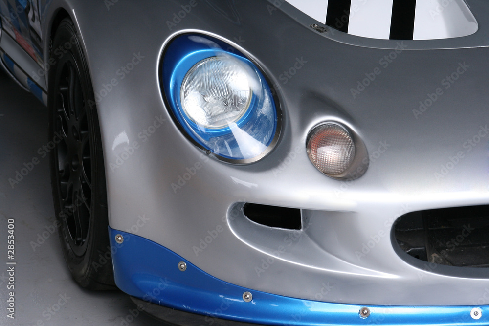 silver racing car silver racing car