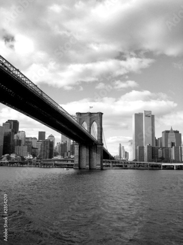 Fototapeta Naklejka Na Ścianę i Meble -  brooklyn bridge and new york city