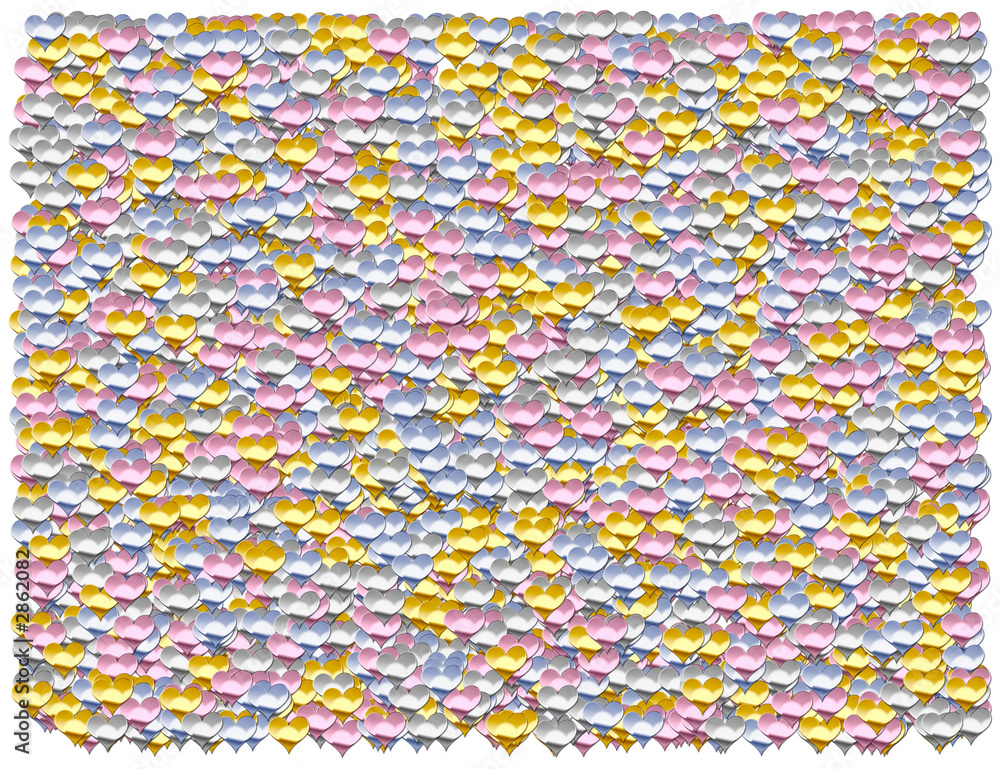 shiny hearts background