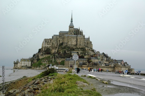 mont st michel, arrivée