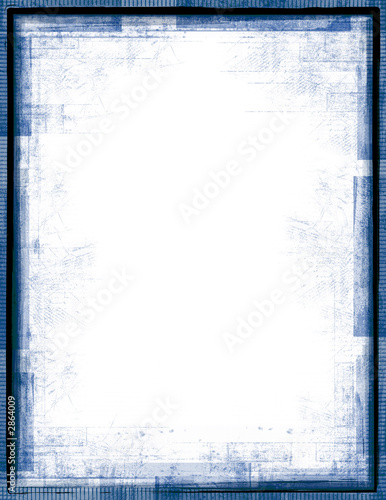 blue grunge frame