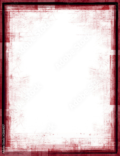 red grunge frame