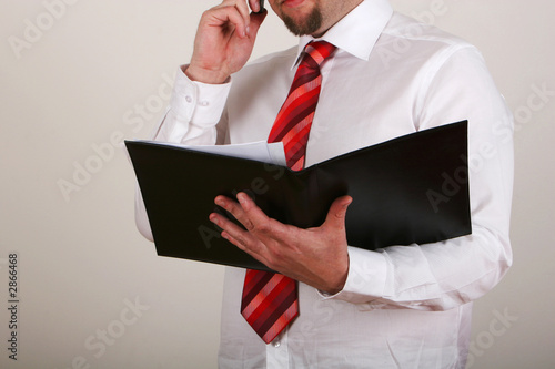 businessman reading photo