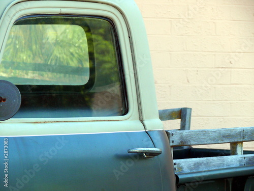 side of old truck