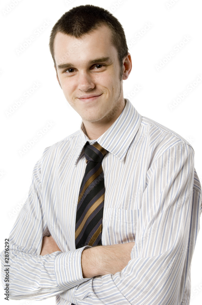 smiling young businessman