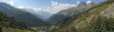 white range mounts, balme pass, france, the alps, panorama