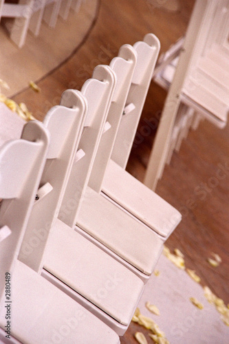white wedding chairs