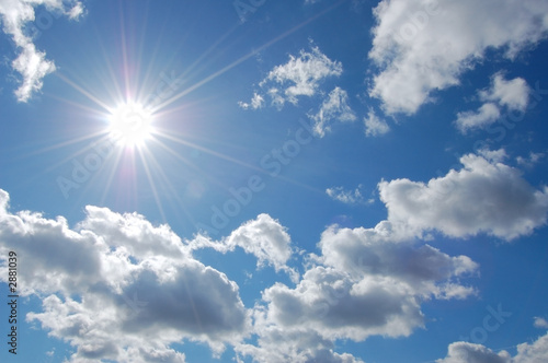 Принти на полотні sky and  sun