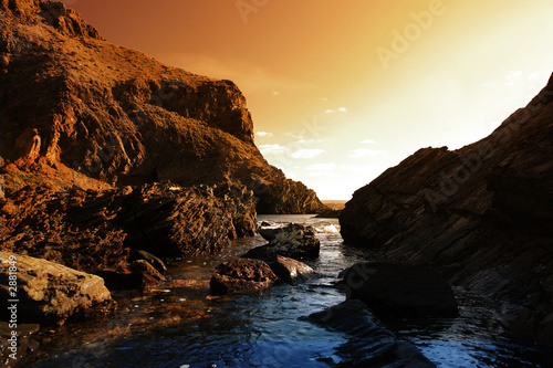 rocky sunset © Kwest