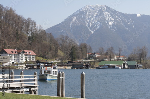 moorage in the alps