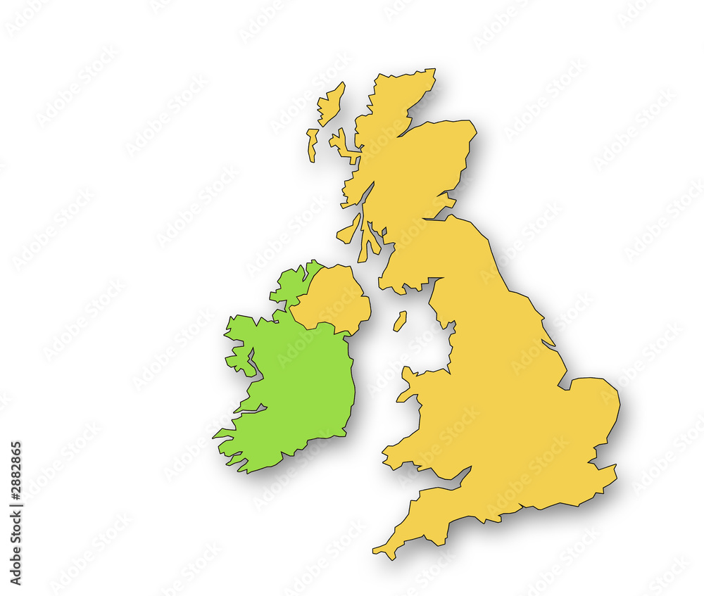 Naklejka premium united kingdom and eire