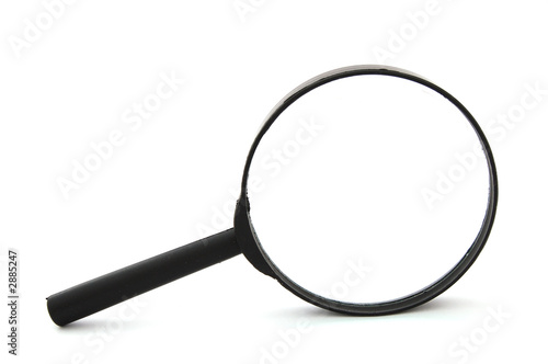 magnifying glass isolated on white