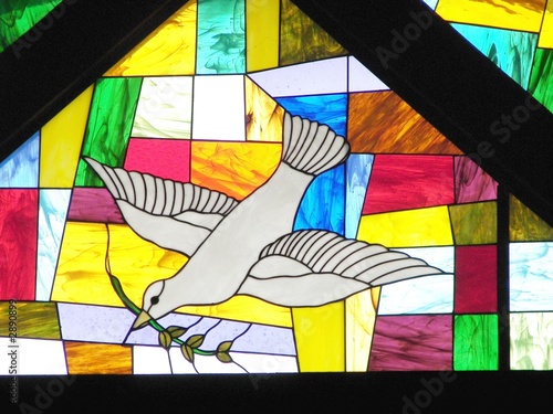 stained glass...dove