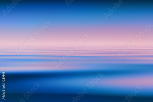 abstract blue water and pink sky background