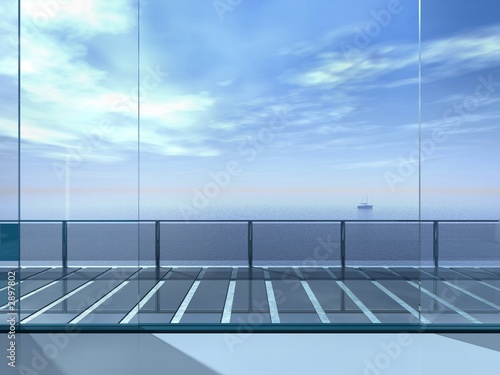 blue landscape