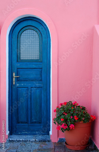 a door on a greek island