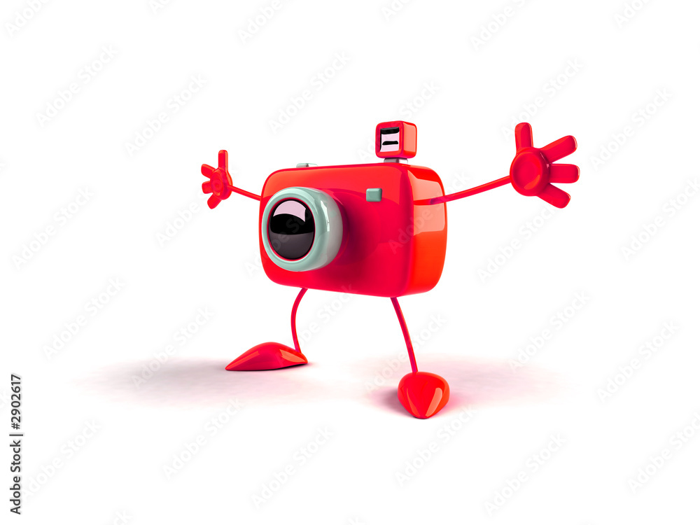 appareil photo toon avec des mains et des pieds appareil photo toon avec des mains et des pieds