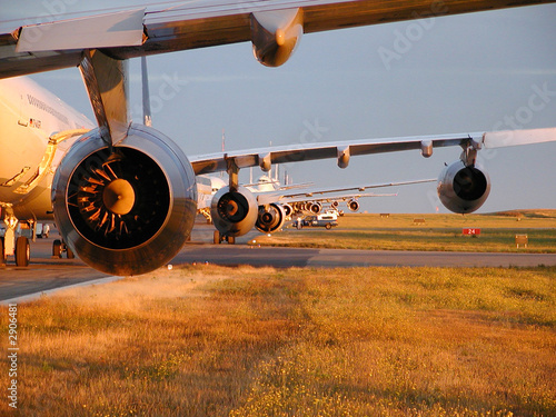 airplanes in a row. photo
