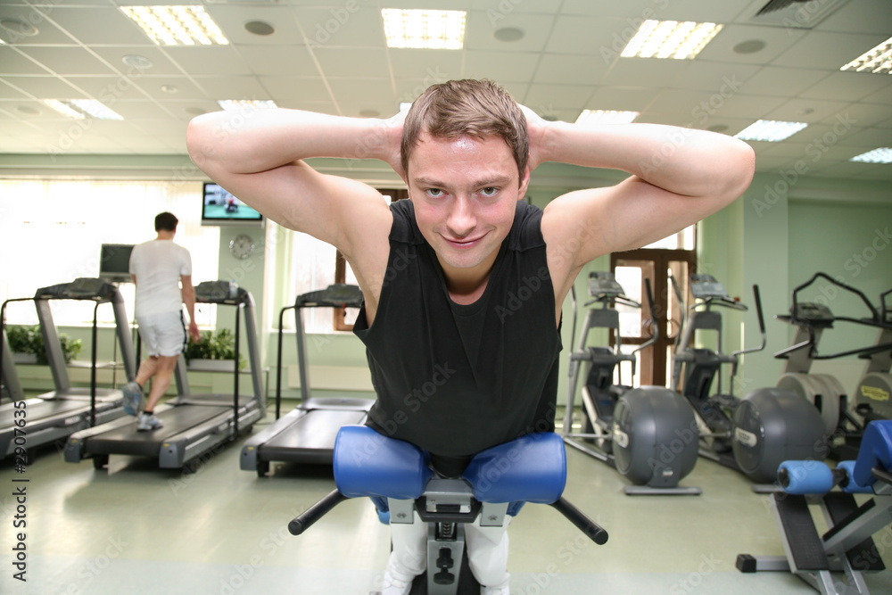 gym man in health club 2 gym man in health club 2