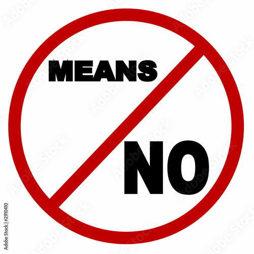 Wallpaper Mural no means no icon Torontodigital.ca