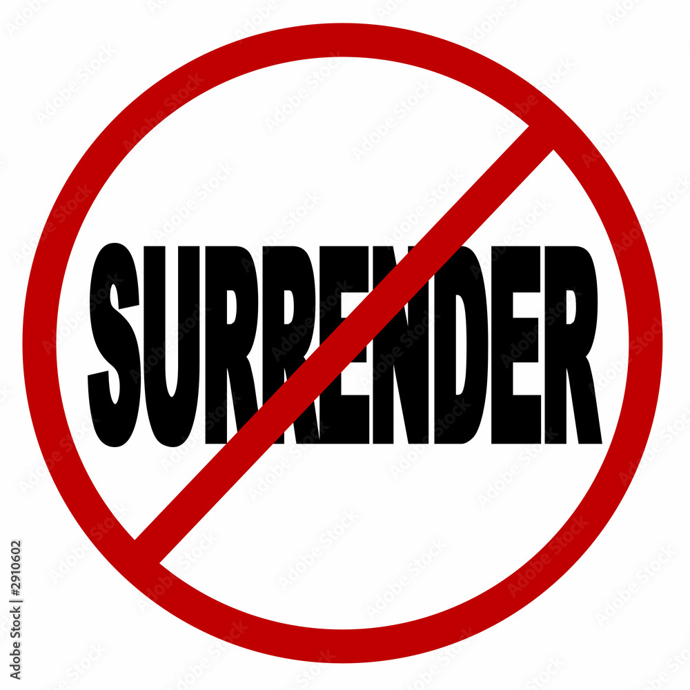 no surrender icon no surrender icon