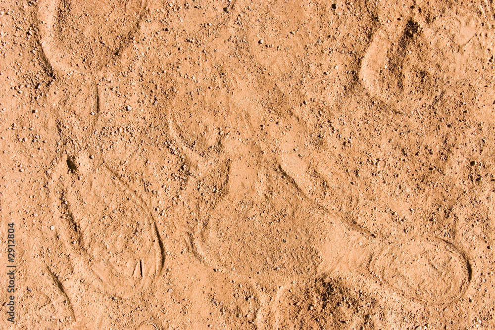 sand with footstep sand with footstep