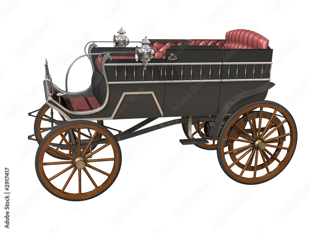 Fototapeta premium fiacre calèche