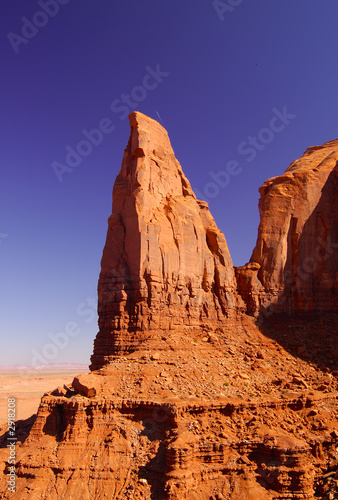 pointed rock in monument valley